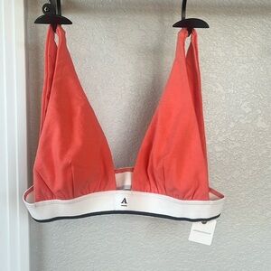 NWT Anthropologie Halter Plunge Bralette size S